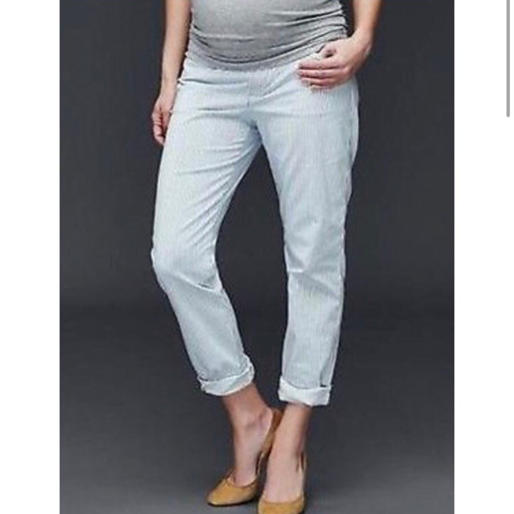 GAP Maternity Striped Chino Pant Size 8